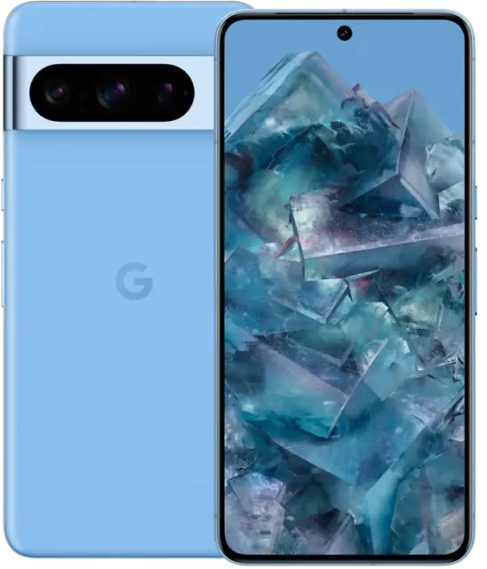 Google Pixel 8 Pro 5G Dual-SIM 128 GB blau Smartphone Handy Sehr gut refurbished