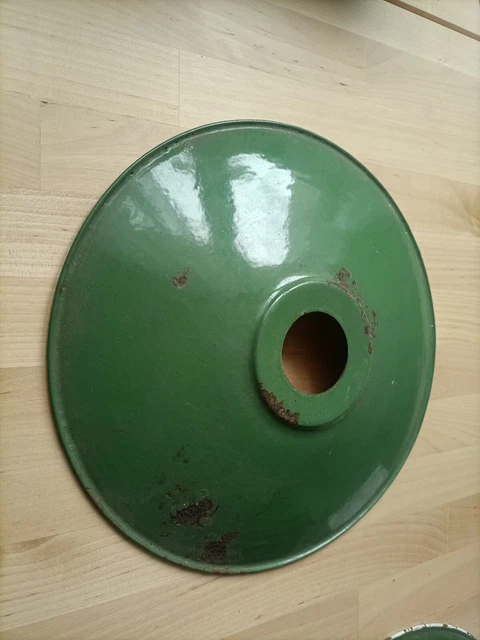 LAMPE à POSER ANCIENNE ART DECO CHIEN CHASSE REGULE ABAT JOUR CLICHY Bleu D 113379