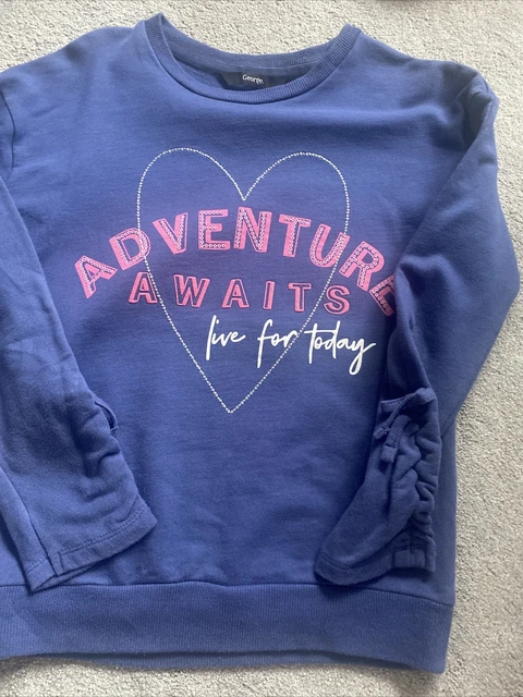 Girls Sweatshirt jumper Bundle X 2 - Aged 7-8 From George *VGC* 4