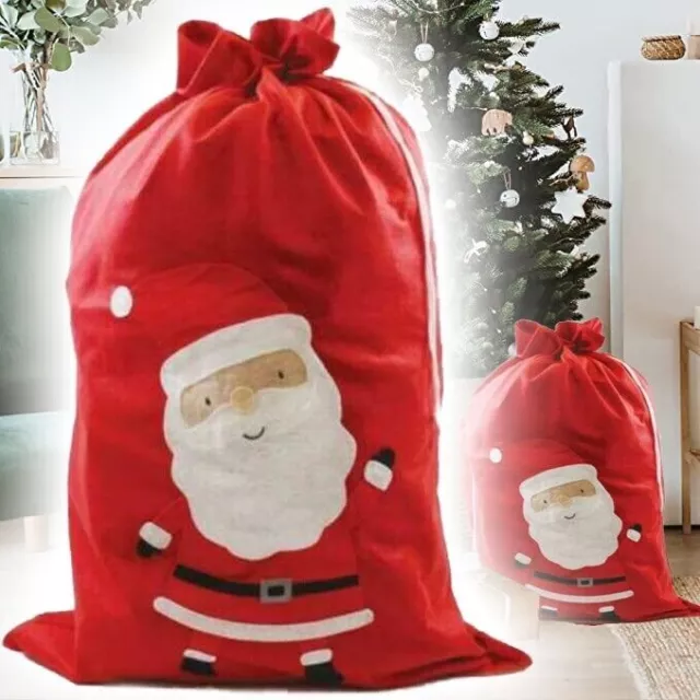 Jumbo Santa Sack Giant Christmas Felt Gift Present Bag Extra Large Xmas Stocking