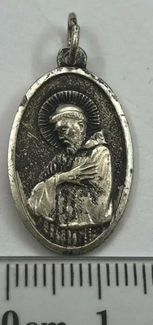 Etiqueta colgante de metal de aleación medalla religiosa Pío Saint vintage