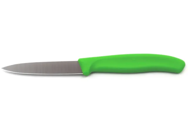 Victorinox Gemüsemesser 8 cm Klinge glatt Griff grün Mittelspitze Küchenmesser