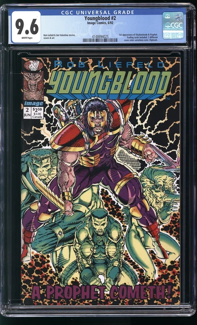 Youngblood 2 CGC 9.6 NM+ 1st app Prophet & Shadowhawk Rob Liefeld cover Image