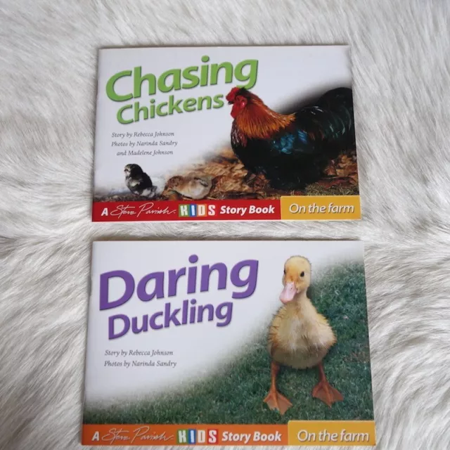 STEVE PARISH Lot Chicken Book Duck Book Poultry Book Steve Parish Storybook Lot