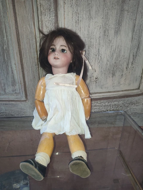 POUPÉE 52 CM vintage parlante BLONDE YEUX BLEUS CORPS RIGIDE mécanisme à réparer EUR 25,00 - FR