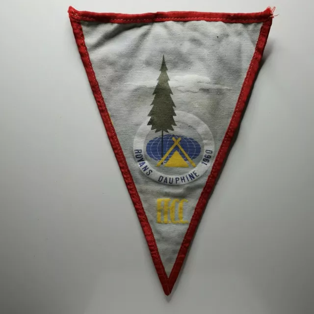 FICC Fédération Internationale de Camping  Royans Dauphine 1960 Pennant 12"