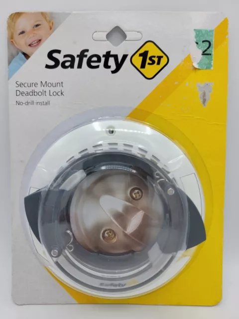 Safety 1st Secure Mount Deadbolt Lock, No Drill Install, HS162, Child Proof NEW