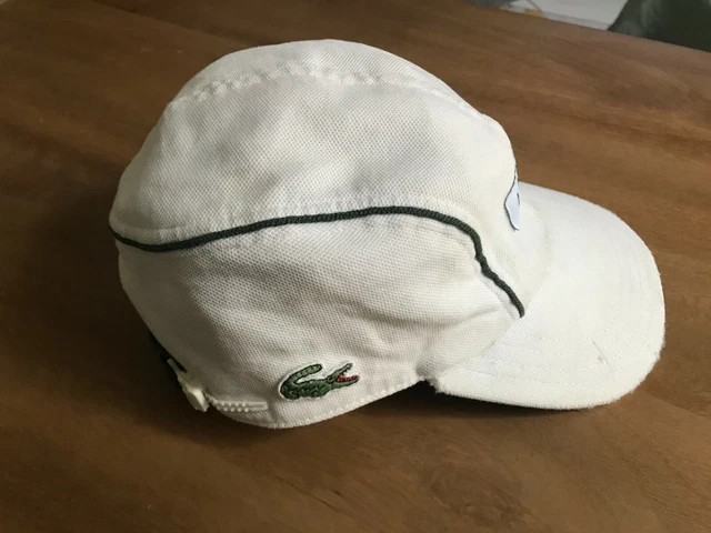 CASQUETTE CAP LACOSTE Vintage Girolle BLANCHE Taille 2 modèle F4412 !!! EUR  30,00 - PicClick FR