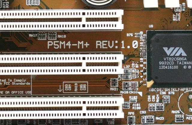Isa Computer Part MOTHERBOARD, TEKRAM P5M4-M atx, rev:1, 1x isa, 3x pci, a/v/s/p/g/2usb £ ...