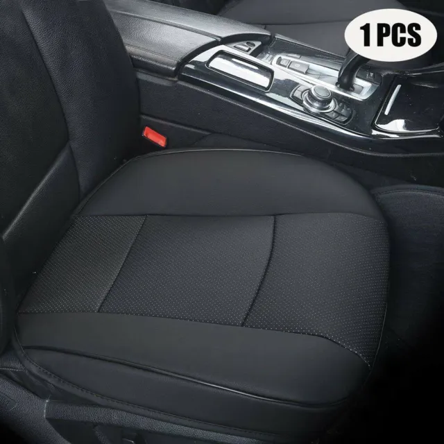 PU Leather Deluxe Car Cover Seat Protector Cushion Black Front Cover Universal