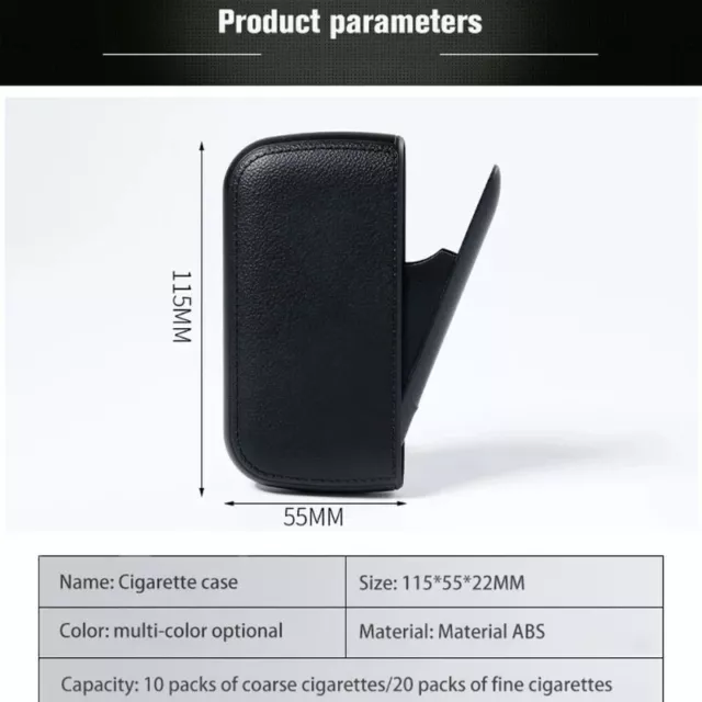 New Imitation Leather Cigarette Case with USB Tungsten  Lighter Cigarette