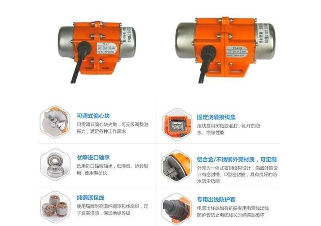 Potente motore CA 30-100W per vibrazioni | 1/3 fasi | 220