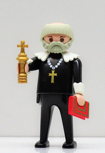 PLAYMOBIL CUSTOM MONJE Sacerdote Monaguillo Cisterciense Leer Descripción 116095912934