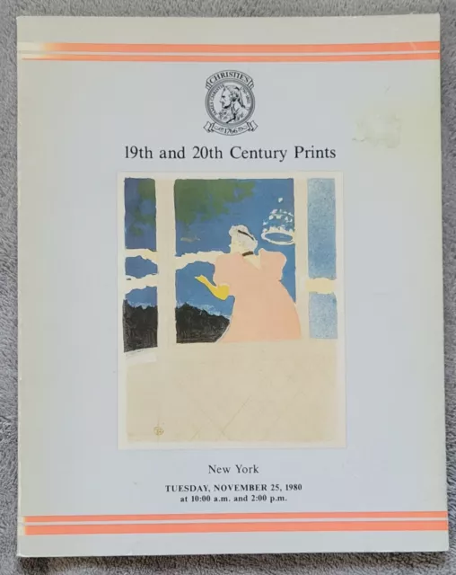 Christie's New York Auction Catalog Nov 25, 1980   19th & 20th Century Prints