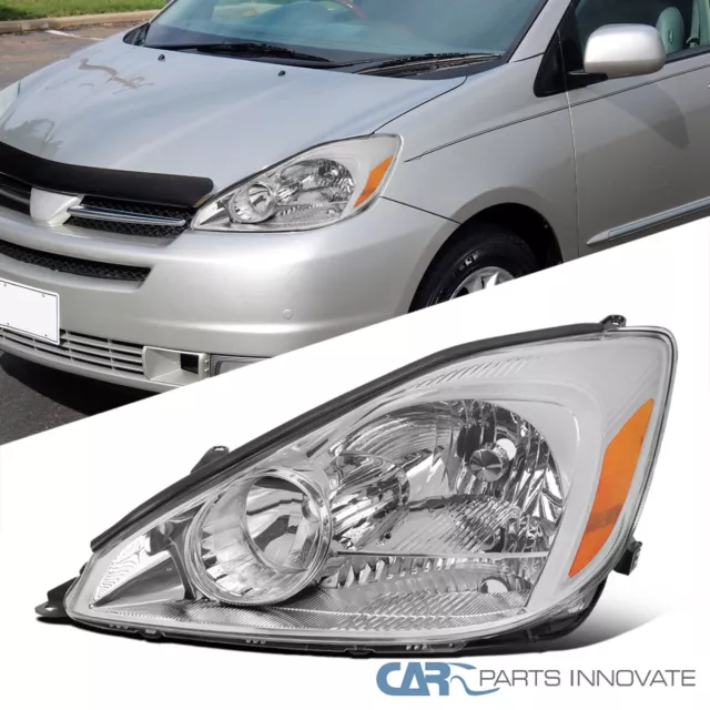 CLEAR HEADLIGH HEADLAMP CHROME For 1995-1999 TOYOTA Tercel LHD