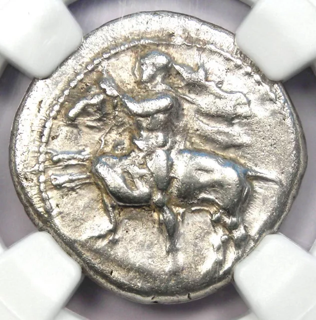 Thessaly Larissa AR Drachm Silver Horse Coin 460-400 BC - NGC Choice VF