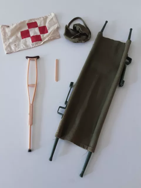 Vtg GI Joe Action Marine Medic Stretcher & Accessories 1960s Vtg GI Joe Action Marine Medic Stretcher & Accessories 1960s