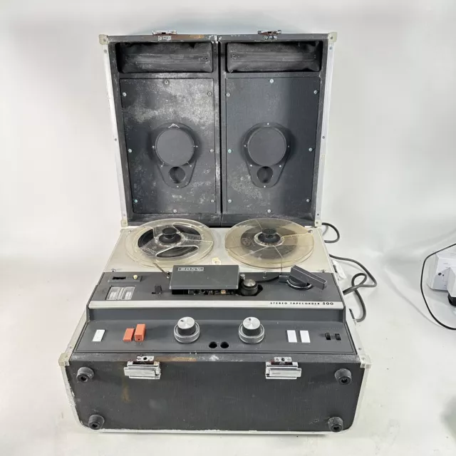 VINTAGE SONY TC-630 Reel-To-Reel Tape Recorder With 2 Sony Mics ,Tapes Etc.  £335.00 - PicClick UK