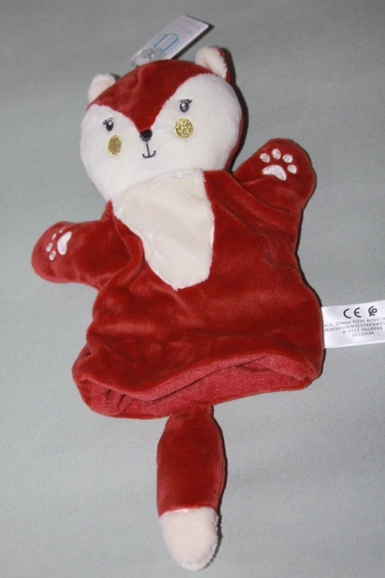 Doudou Simba Toys Renard Marionnette Marron Blanc  Neuf Avec Etiquette