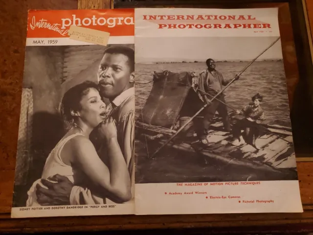 International Photographer Black Americana Magazine Lot of 2 1959 60 Huck Finn
