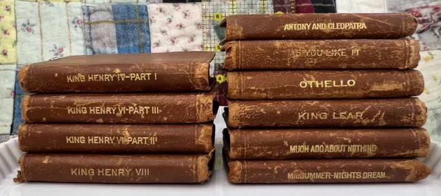 Knickerbocker Leather & Novelty Co. Shakespeare set of 10 Mini Books