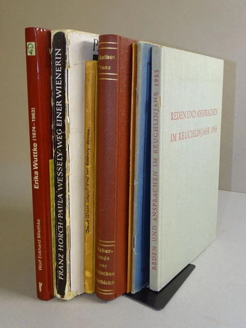 7 Bücher - Biographien Bibliographie Frauen Mütter Reuchlin Bischof - 20. Jh.