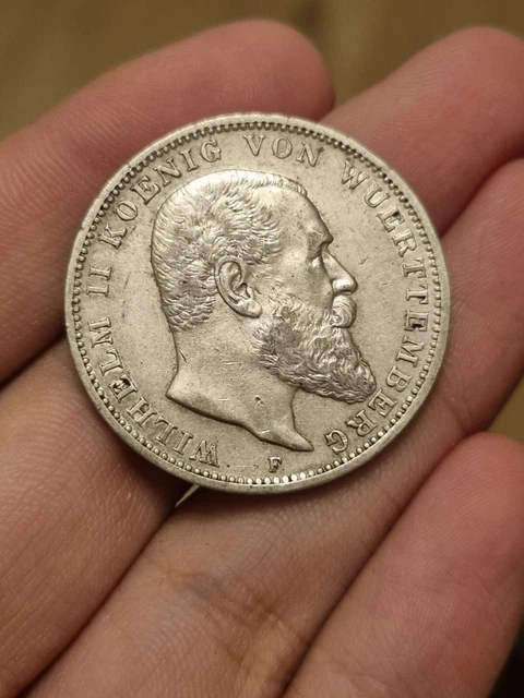 #202 Guillaume II 3 Mark 1910 F