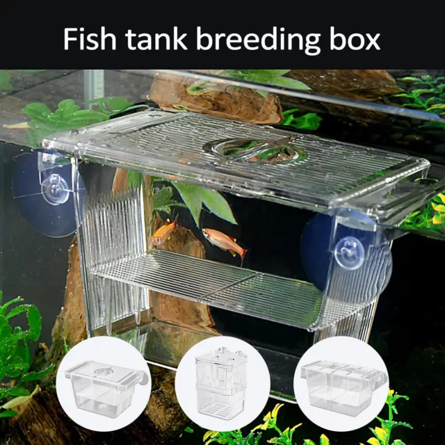 Acryl Fisch Zucht Isolation Box Betta Fisch Aquarium Züchter Fisch Tank Hatch