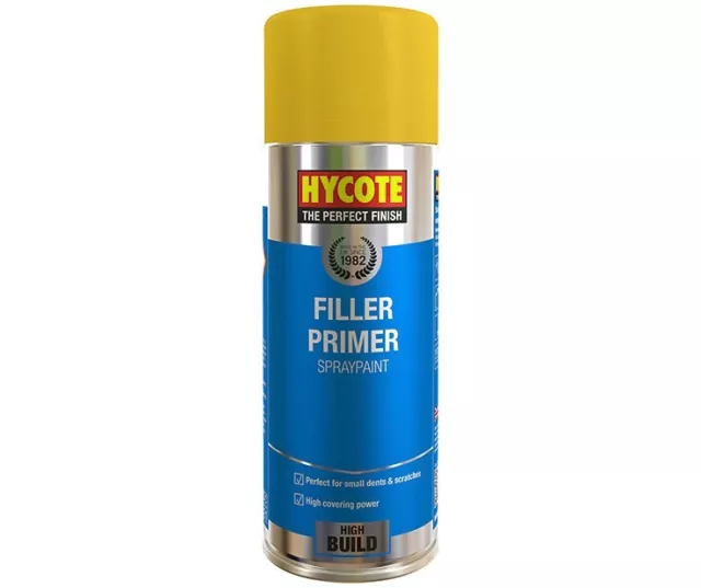 HYCOTE FILLER PRIMER SPRAY PAINT FAST DRYING HIGH BUILD CAR BIKE VAN 400ml