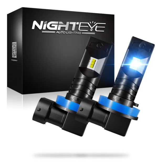 NOVSIGHT 2X 9006 HB4 LED Nebelscheinwerfer Birnen Lampe 160W