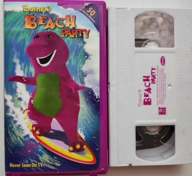 Barney And Friends Beach Party Vhs Video Tape Sing Along Songs 600