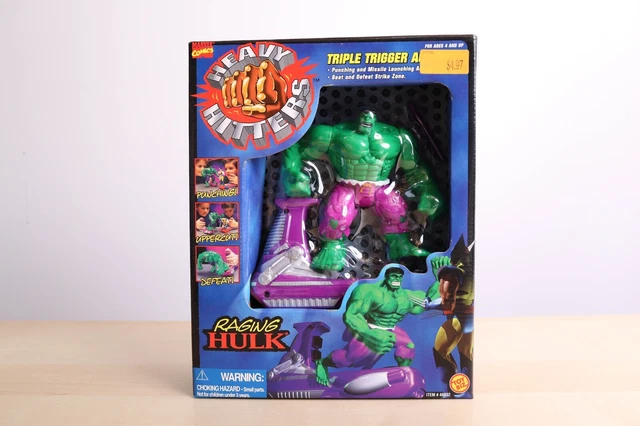 Ragin Hulk Marvel Heavy Hitters Raging Hulk Figure Toybiz - 1996