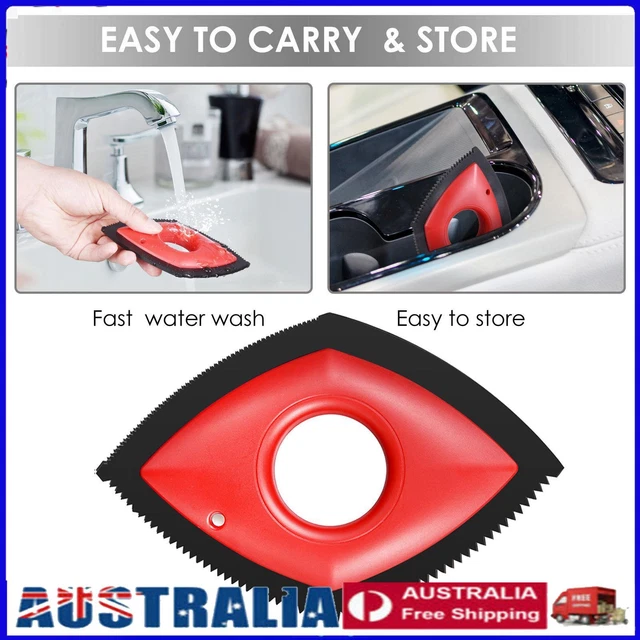 Mini Pet Hair Remover - Dog Cat Fur Removal Brush Car Hair Detailer (Red)