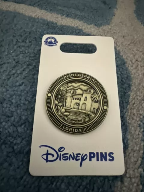 Disney Parks Pin Disney Springs Florida Bronze Coin Medallion Trading Pin