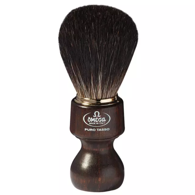 Pennello Da Barba Omega Puro Tasso 6126 Manico Legno Shaving Brush Budger