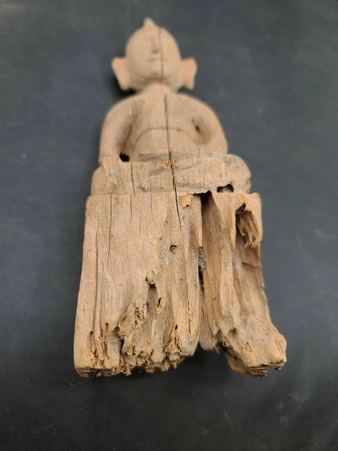 Antique Burmese Wood Carved Statue Shan 3