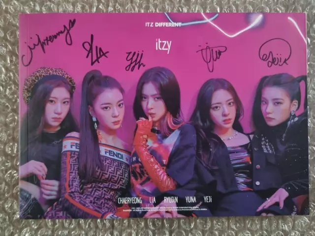 ITZY Promo Sticker Digital Single Dalla Different Album Autographed Hand Signed