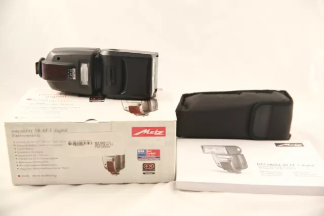 Metz Mecablitz 58 AF-1 Digital Shoe Mount Flash for CANON. Prewoned and TESTED