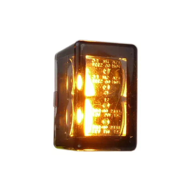 Motorrad Micro LED Einbau Blinker Cube V mit E Prüfzeichen +Schrumpfschlauchset