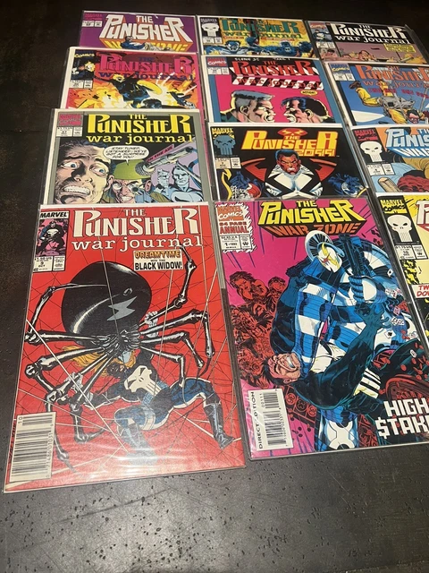 Marvel The Punisher Comic Book Lot War Journal War Zone 12 Total Vintage Modern 2