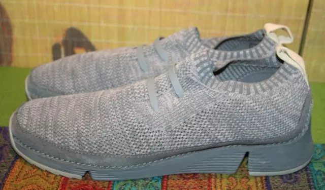 CLARKS TRIGENIC GREY Mesh Trainers UK8 EU42 Stretch Knit Laces Lightweight 58.00 PicClick UK