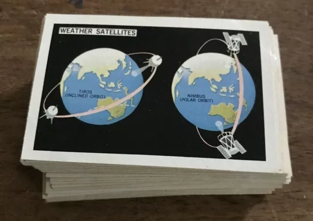 Shell 1965 Trading Cards METEOROLOGY Complete Set of 60 Cards