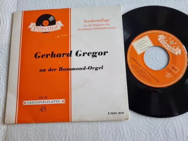 Gerhard Gregor - an der Hammond-Orgel 7'' Vinyl EP Germany