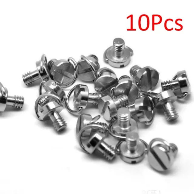 Screw Stainless steel 1/4'' D-Ring For Camera Tripod Monopod Quick Plate Silver