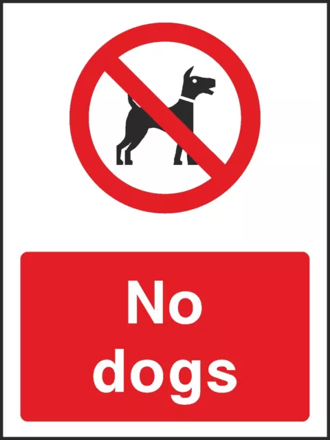 No Dogs Allowed Signs Stickers Caution Warning Danger Hazard [V6COUN0082] Beware