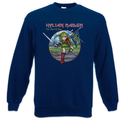 Hylian Maiden Sweatshirt Pullover Game Gamer Gaming Triforce Fun Link Geek Nerd