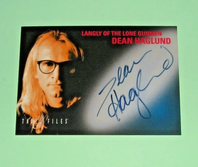 The X-Files Fight The Future Dean Haglund Autograph Card Topps 1998