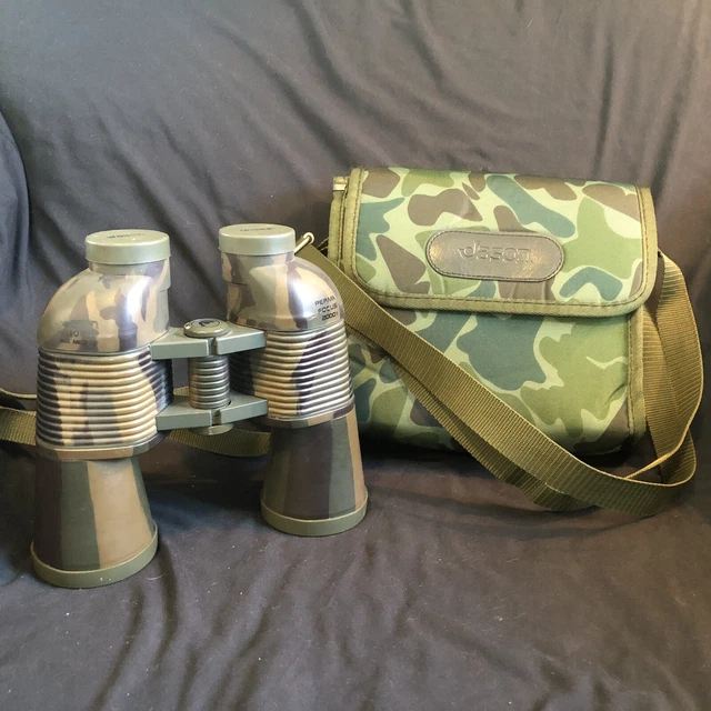 JASON 10X50 WIDE Angle 7.5 Perma Focus 2000 Binoculars Camo With Straps