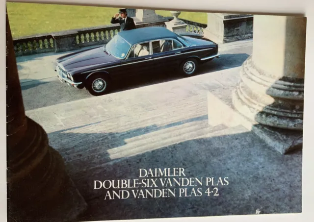 Daimler 4.2 And Double Six Vanden Plas  Sales Brochure