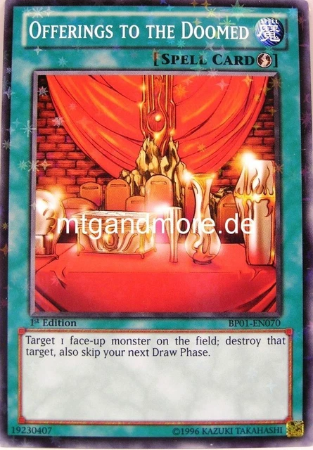 Yu-Gi-Oh! Carta Singola Offerings To The Doomed (GLD1-EN034) - Gold Series 1 - Edizione Limitata